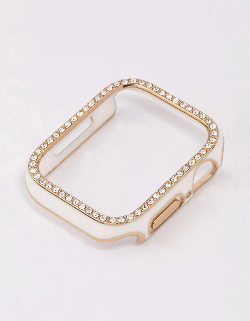 Gold & White Diamante Encrusted Watch Case 40/41mm sold by lovisa