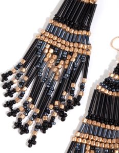 Beaded Tassel Drop Earrings sold by lovisa
