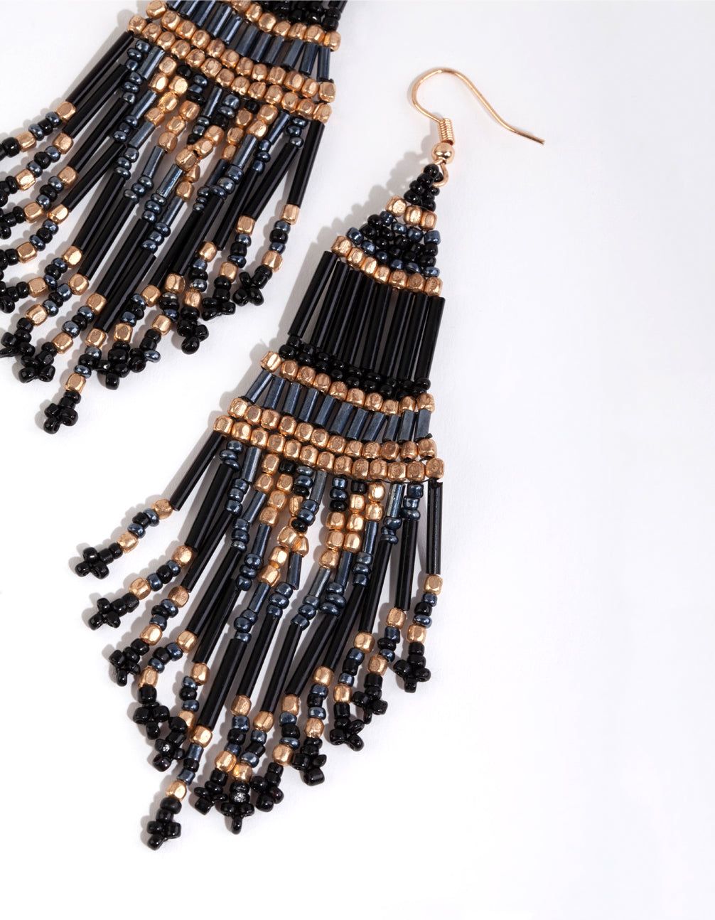 Beaded Tassel Drop Earrings sold by lovisa product image thumbnail 2