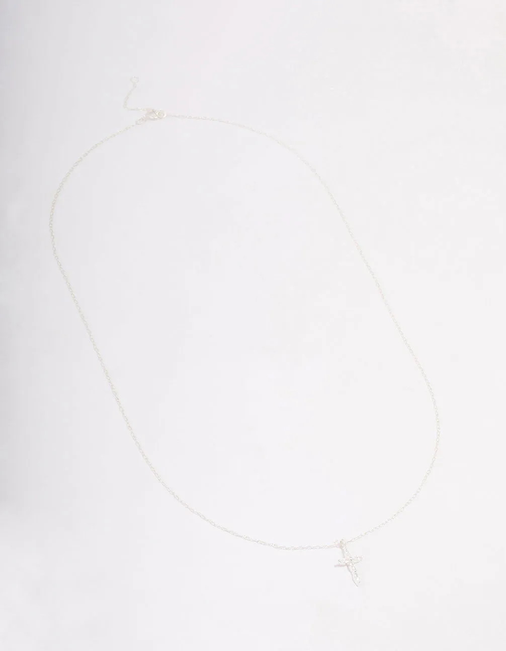 Sterling Silver Cubic Zirconia Marquise Cross Necklace sold by lovisa product image thumbnail 2