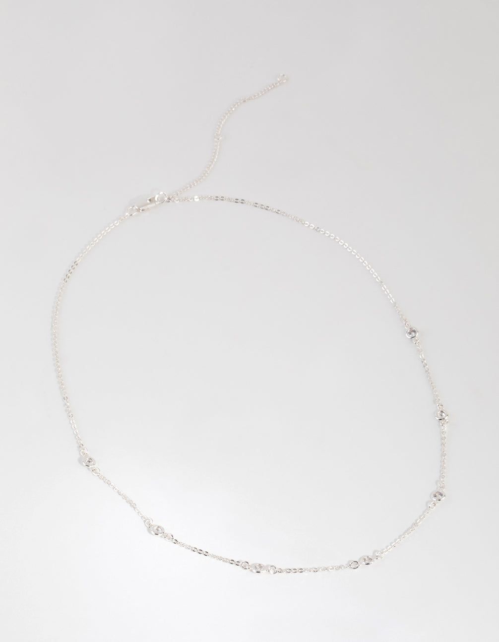 Silver Short Fine Bezel Necklace sold by lovisa product image thumbnail 2