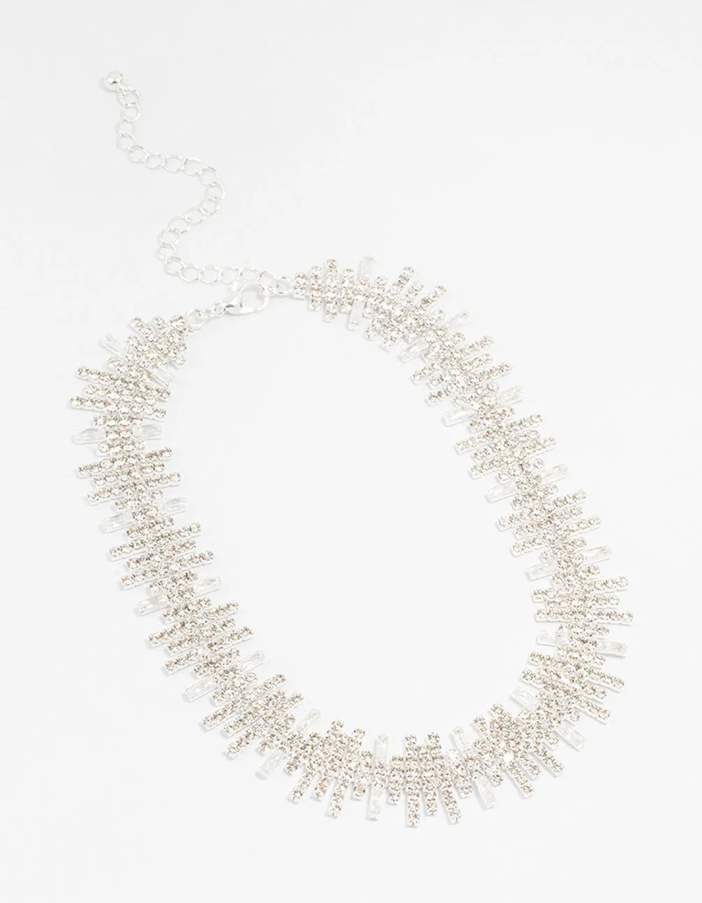 Silver Cubic Zirconia Choker Necklace sold by lovisa product image thumbnail 2