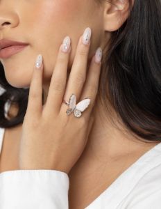 Rose Gold Butterfly Ring sold by lovisa