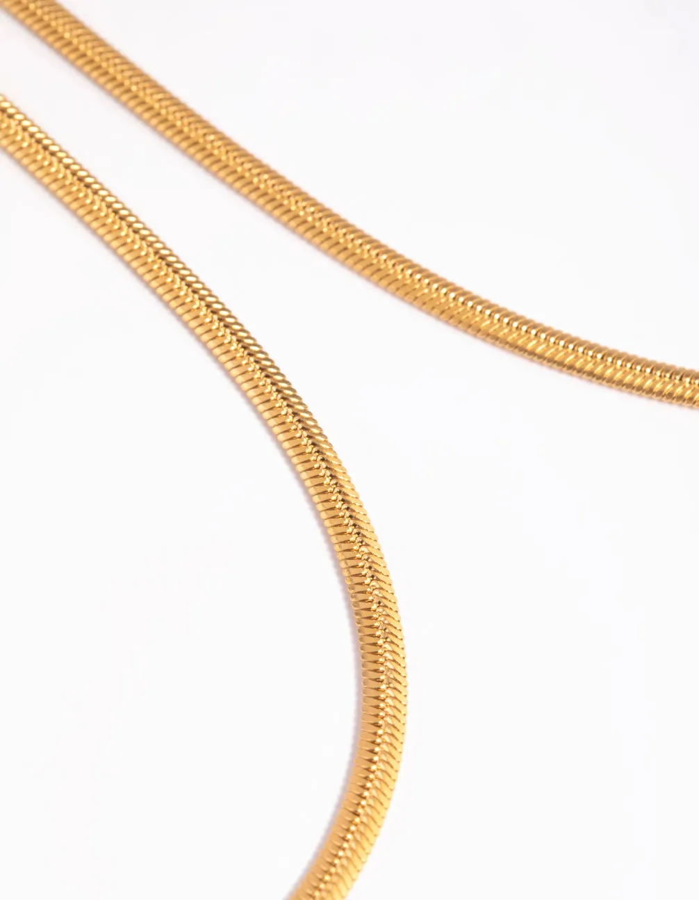 Waterproof Gold Plated Stainless Steel Fine Chain Necklace 2-Pack sold by lovisa product image thumbnail 4