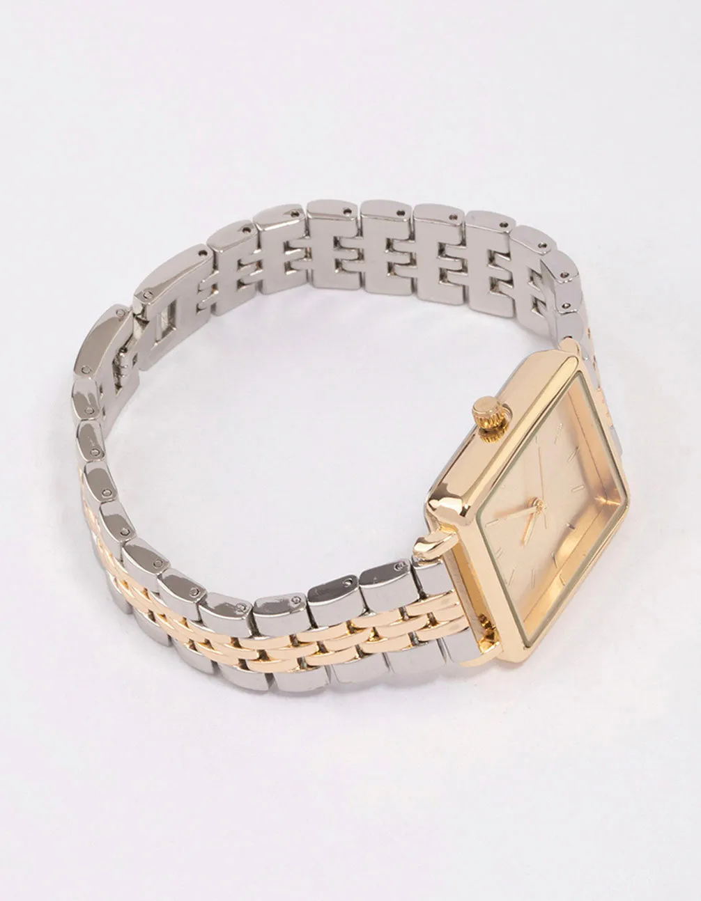 Gold & Silver Two-Toned Square Watch sold by lovisa product image thumbnail 2