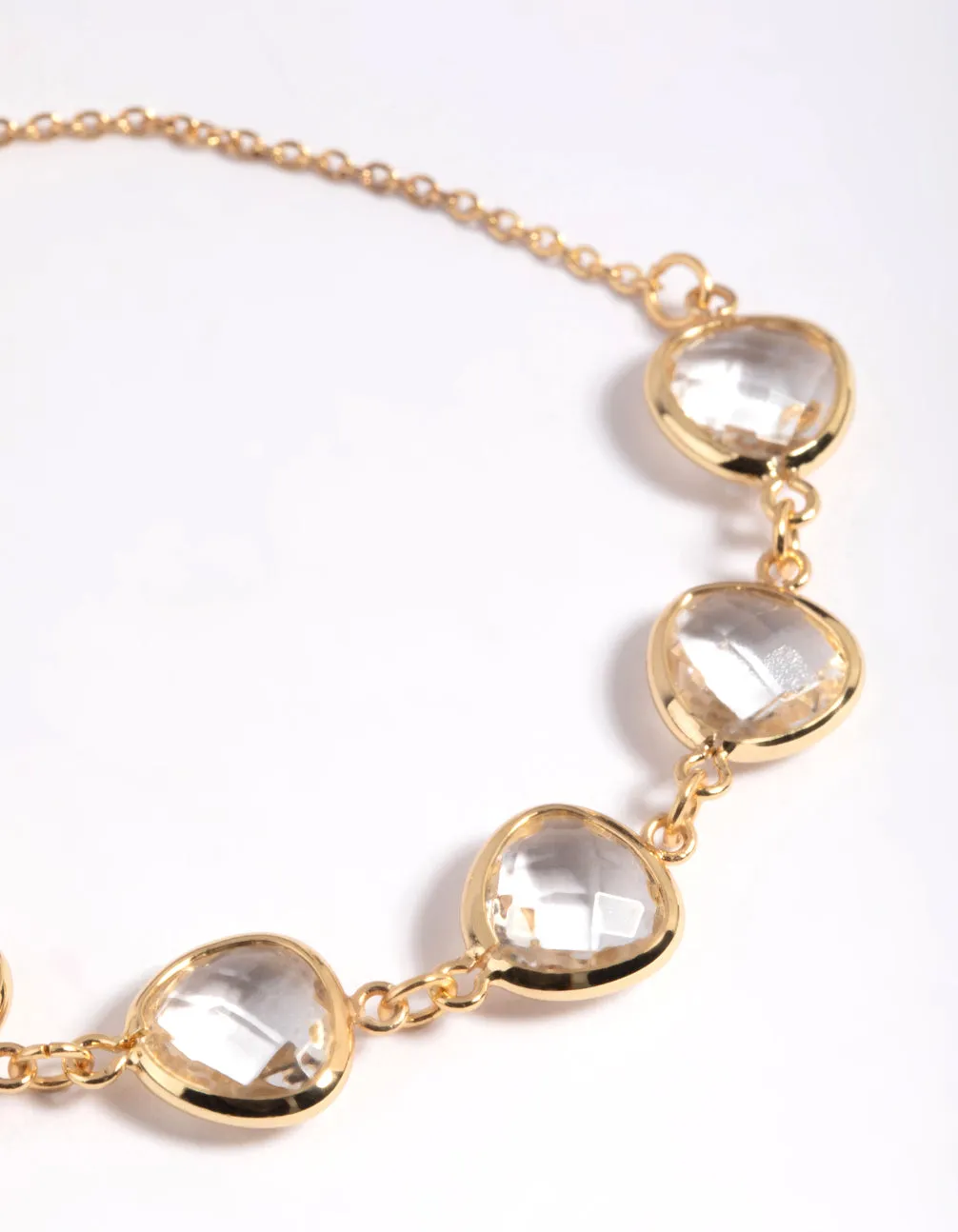 Gold Plated Clear Stone Toggle Bracelet sold by lovisa product image thumbnail 3