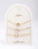 Gold Mixed Stone Diamante Bracelet 3-Pack sold by lovisa