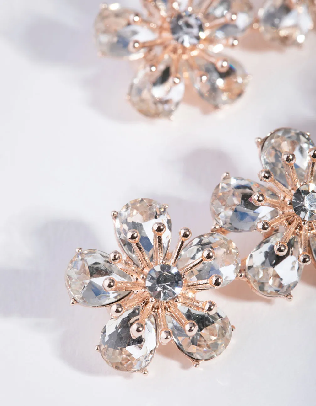 Rose Gold Diamante Trio Flower Pack Clip sold by lovisa product image thumbnail 2