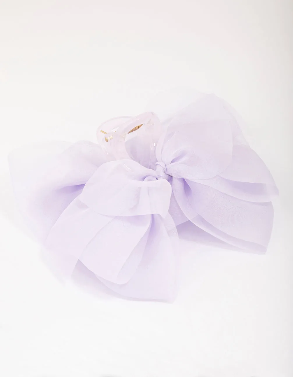 Lilac Mixed Bow Hair Claw Clips sold by lovisa
