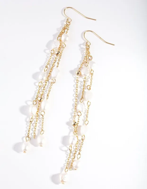 BQMT SG 2ROW PEARL DROP ER sold by lovisa