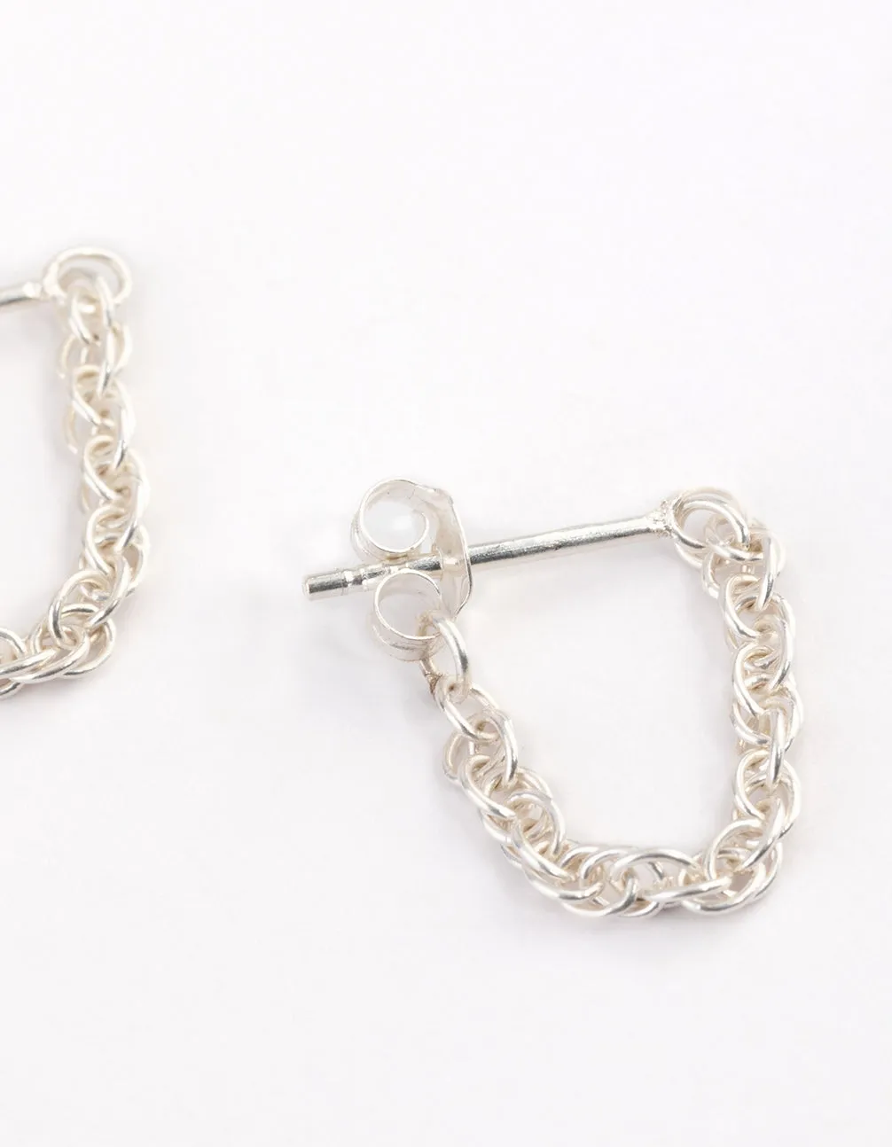 Sterling Silver Chain Front & Back Earrings sold by lovisa product image thumbnail 3
