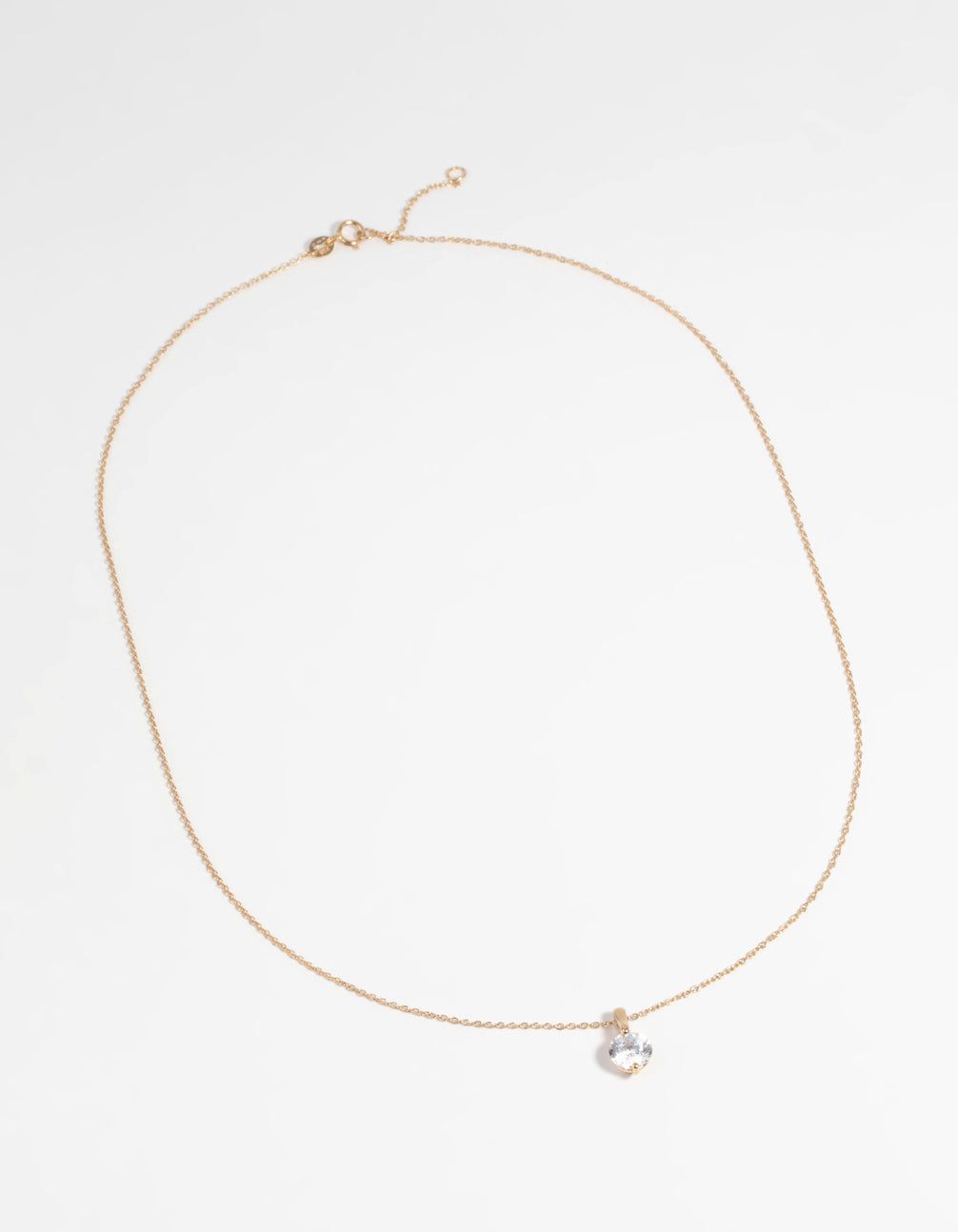 Gold Plated Sterling Silver Cubic Zirconia Sleek Necklace sold by lovisa product image thumbnail 2