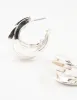 Silver Pointed 3 Layered Hoop Earrings sold by lovisa