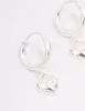 Sterling Silver Chubby Heart Hoop Earrings sold by lovisa