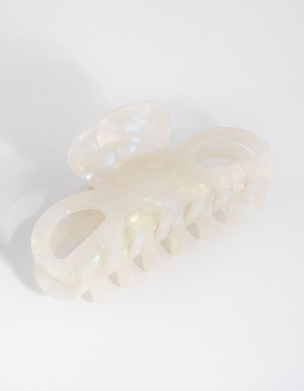 Acrylic White Bow Claw sold by lovisa