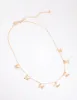 Gold Butterfly Station Necklace sold by lovisa