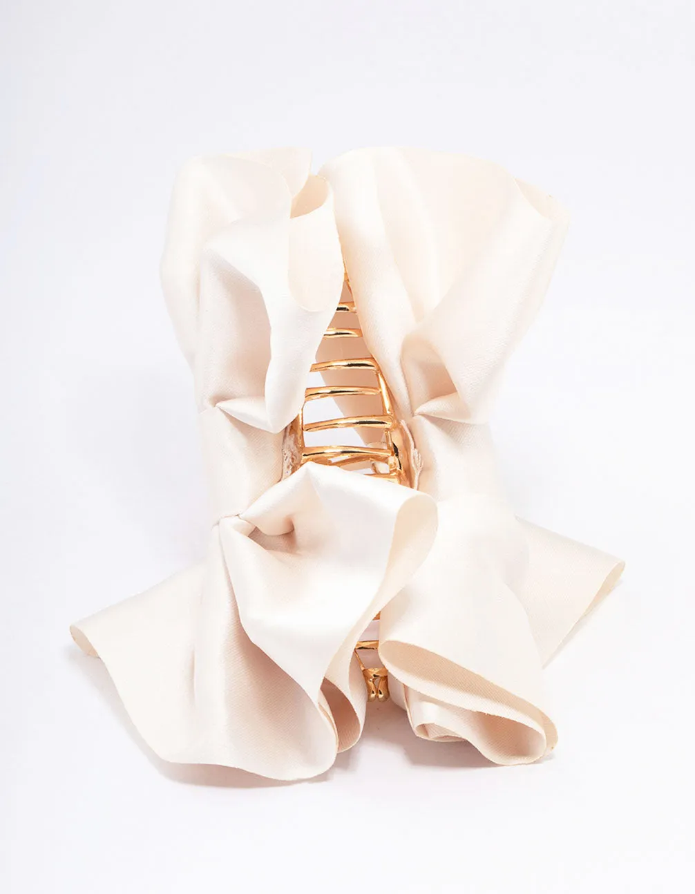 Neutral Large Double Bow Hair Claw Clip sold by lovisa product image thumbnail 2