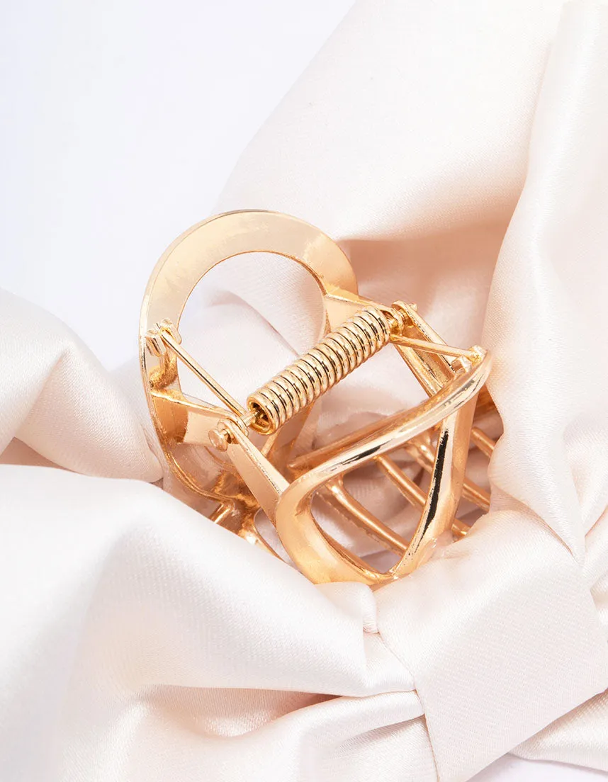 Neutral Large Double Bow Hair Claw Clip sold by lovisa product image thumbnail 3