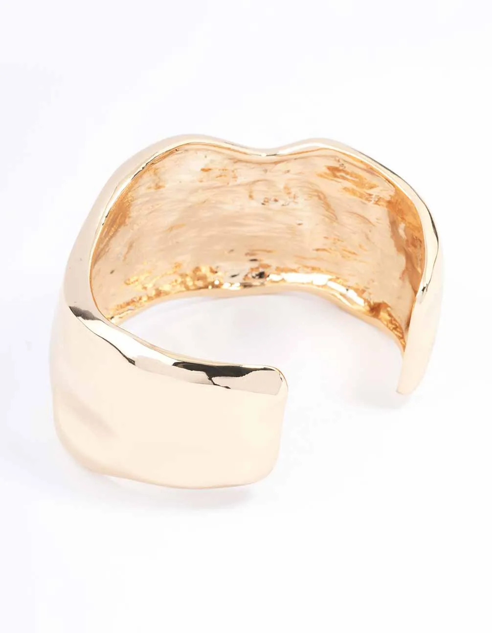 Gold Wide Molten Wrist Cuff sold by lovisa product image thumbnail 3