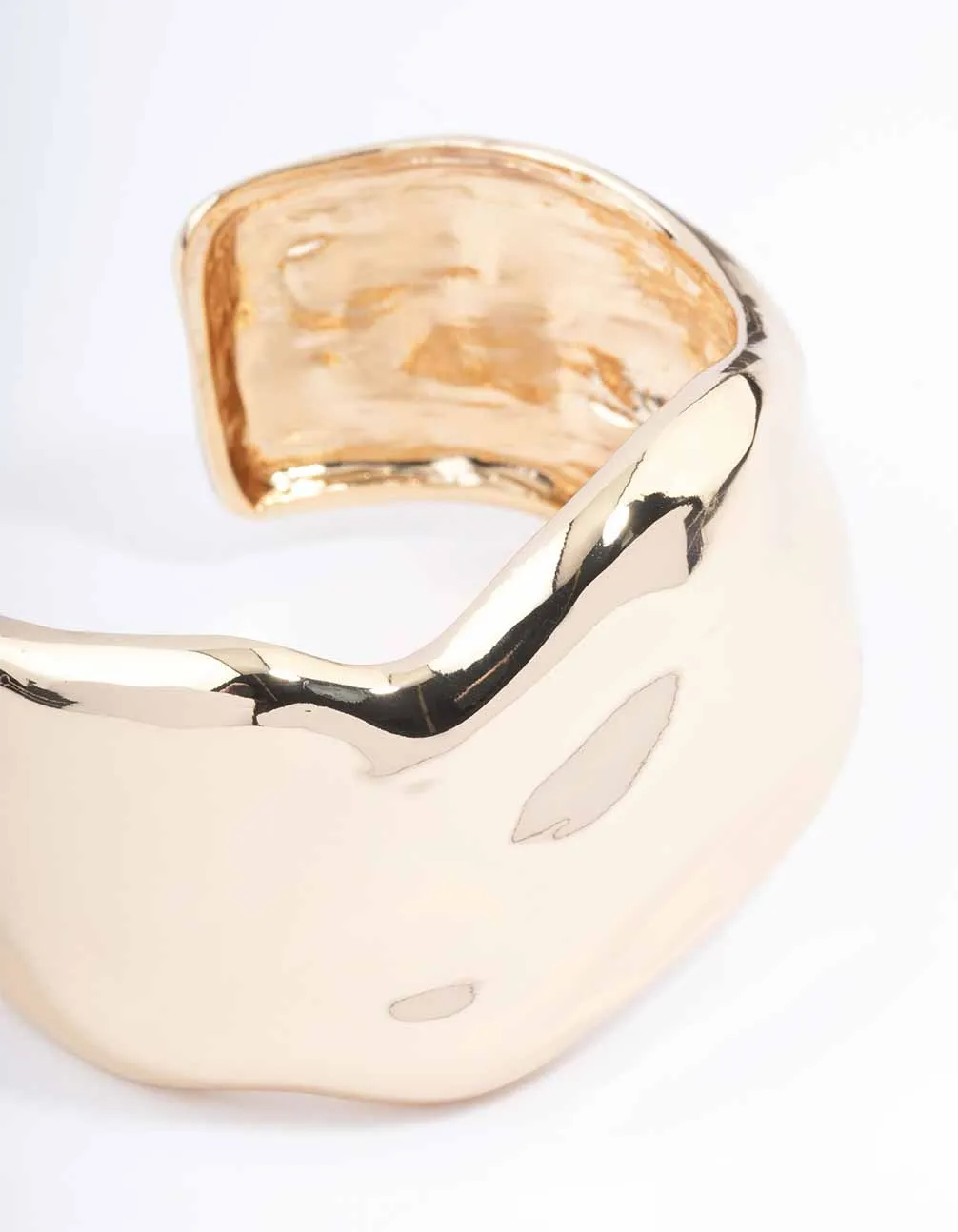Gold Wide Molten Wrist Cuff sold by lovisa product image thumbnail 2