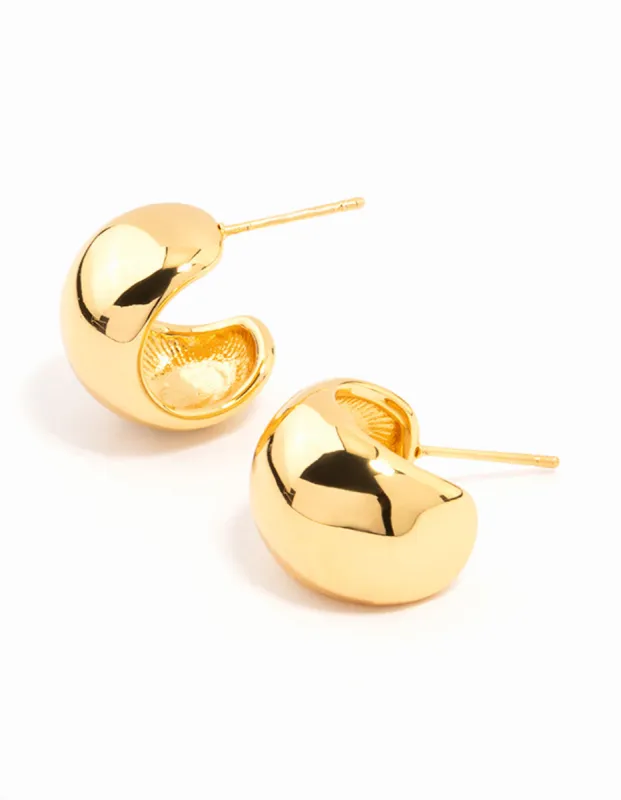 Waterproof Gold Plated Stainless Steel Bubble Hoop Earrings sold by lovisa