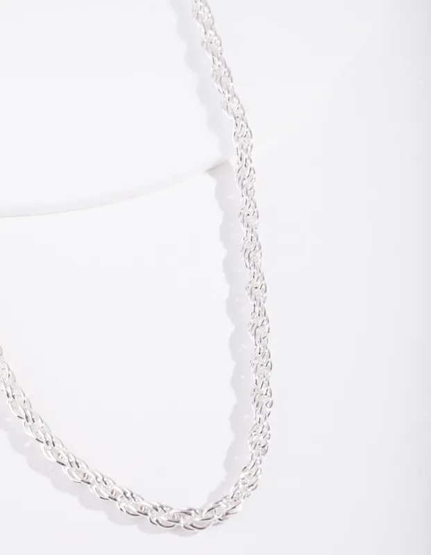 Silver Plated Thick Chain Necklace sold by lovisa