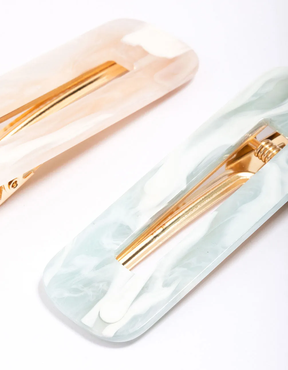 Acrylic Marble Hair Clip Pack sold by lovisa product image thumbnail 2