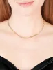 Waterproof Gold Plated Stainless Steel Open Oval Link Necklace sold by lovisa