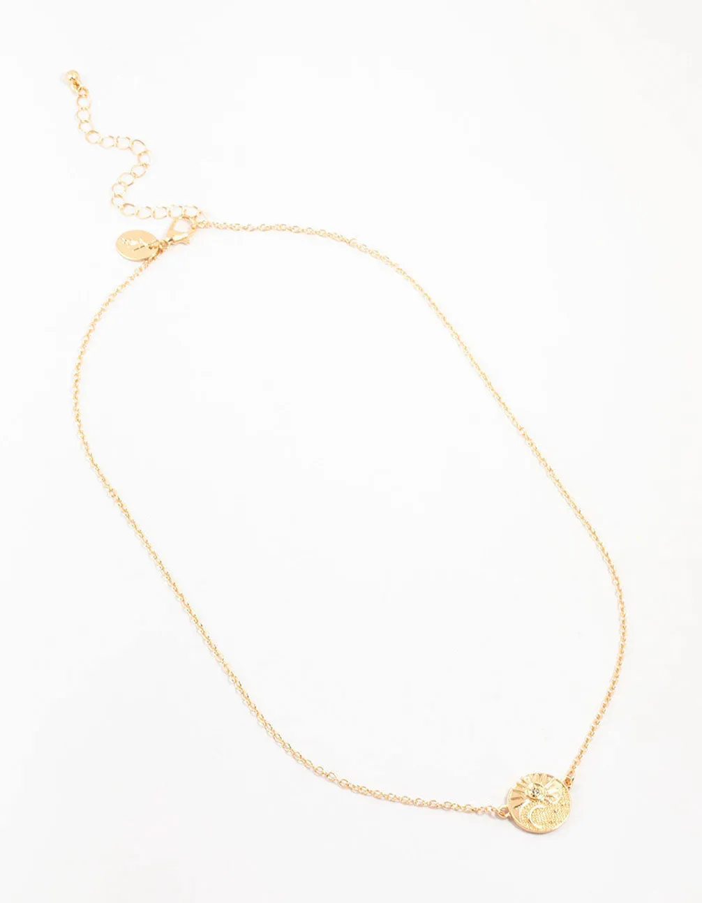 Gold Diamante Yin & Yang Star Necklace sold by lovisa product image thumbnail 2