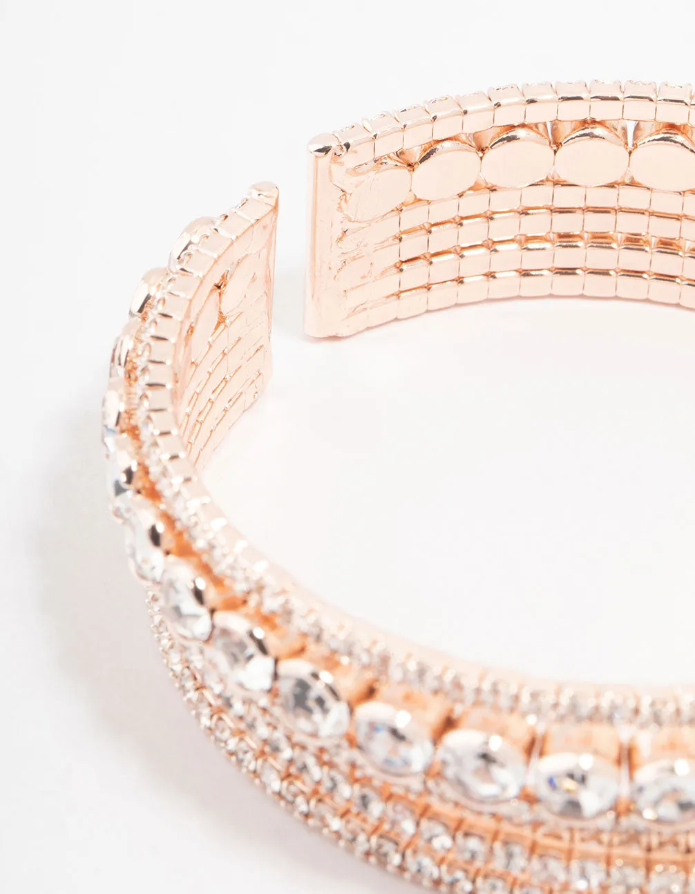 Rose Gold Diamante Layered Bracelet sold by lovisa product image thumbnail 3