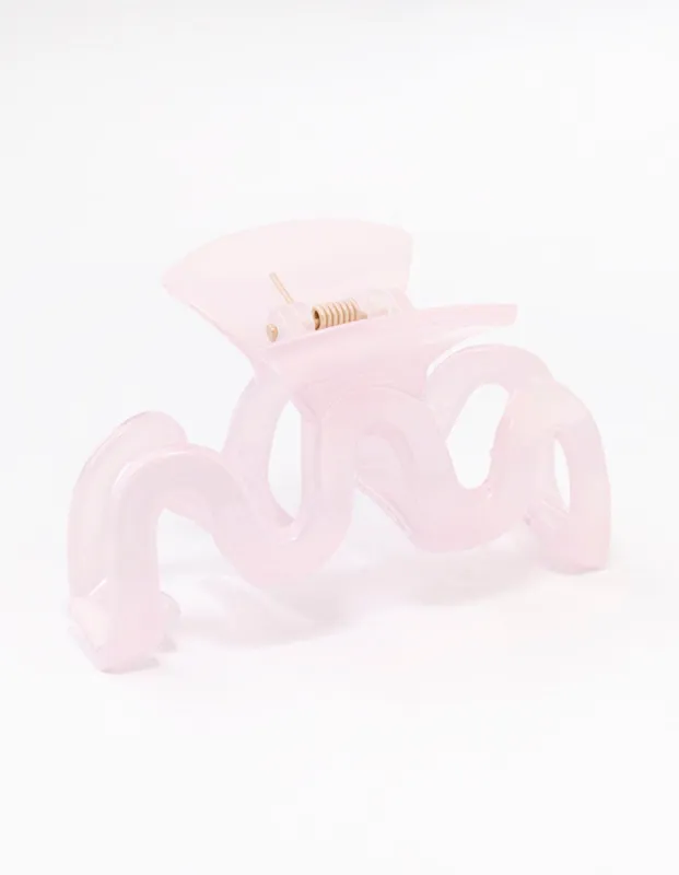 Lilac Wavy Hair Claw Clip sold by lovisa