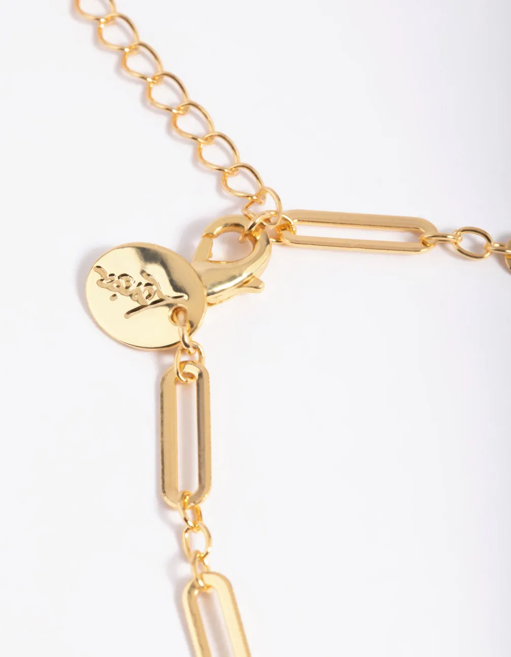 Gold Plated Freshwater Pearl Oval Chain Link Necklace sold by lovisa product image thumbnail 5