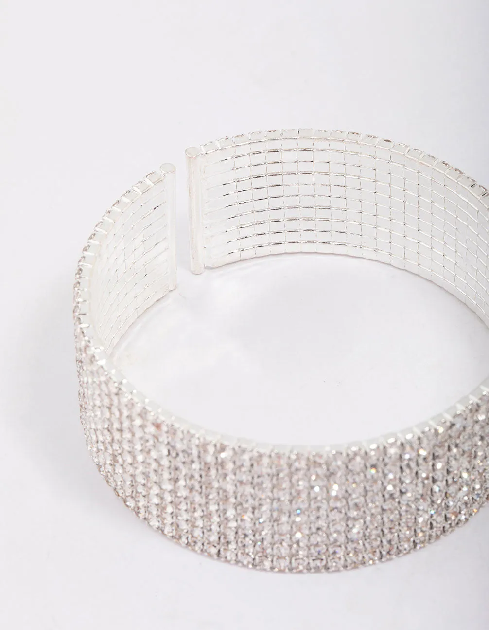 Silver Plated Thick Diamante Bracelet sold by lovisa product image thumbnail 3