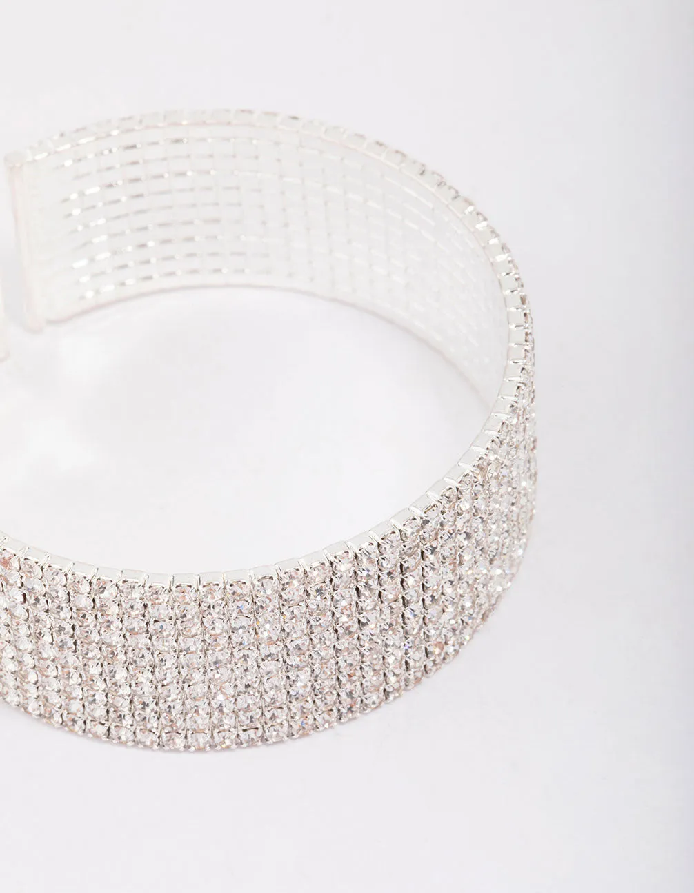 Silver Plated Thick Diamante Bracelet sold by lovisa product image thumbnail 2