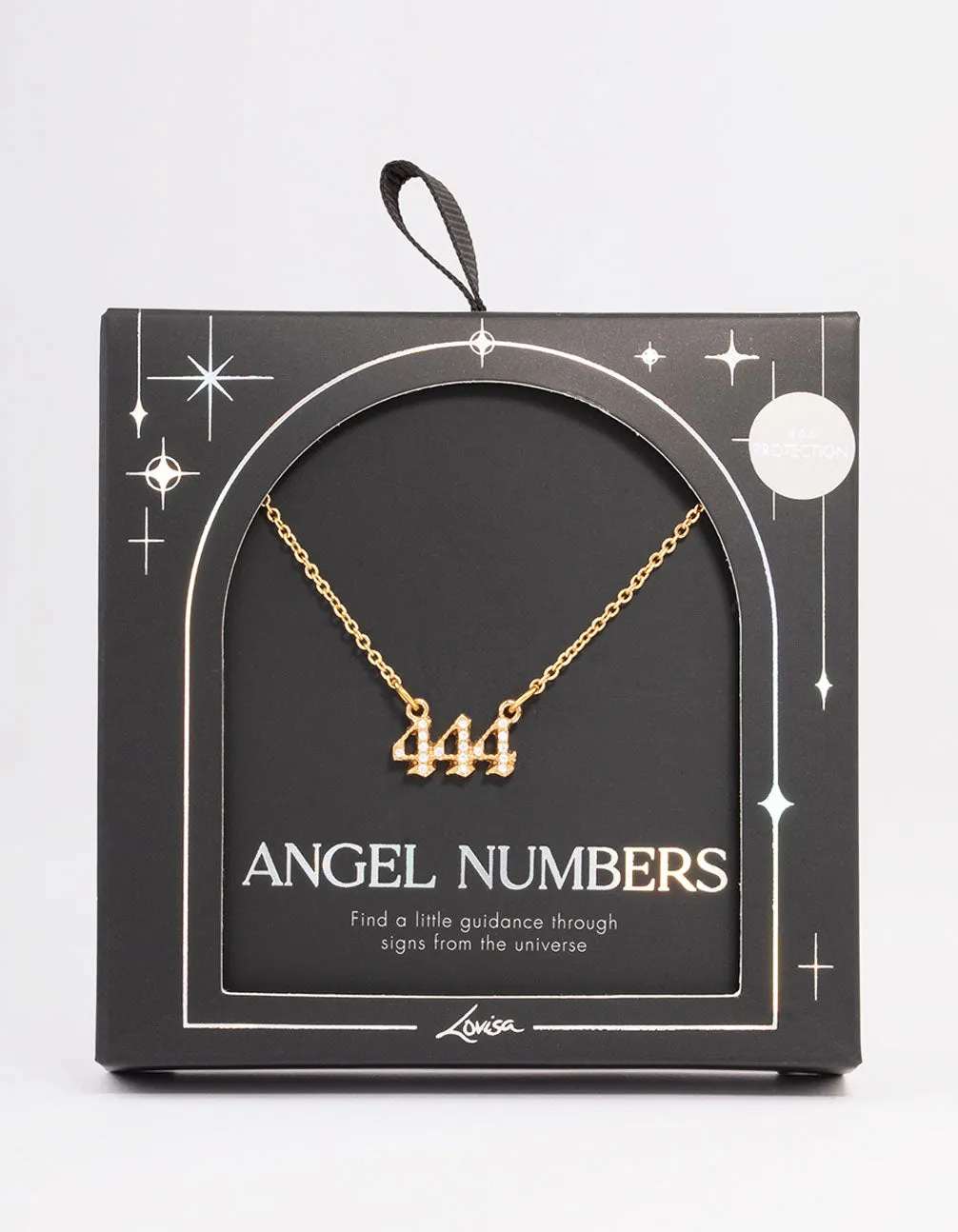 Gold Plated Cubic Zirconia 444 Angel Number Pendant Necklace sold by lovisa product image thumbnail 2