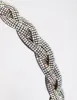 Fabric Braided & Diamante Headband sold by lovisa