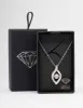 Rhodium Pave Twisted Twinkle Pendant Necklace sold by lovisa
