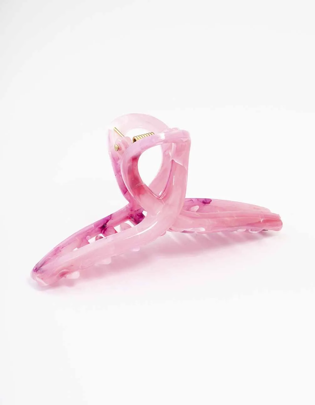 Pink Acrylic Large Twisted Hair Claw Clip sold by lovisa product image thumbnail 5