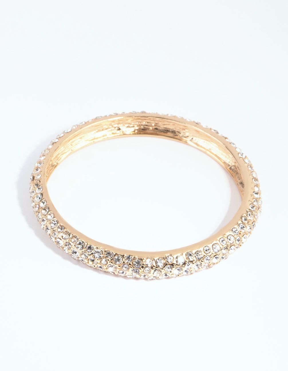 Gold Diamante Bangle Bracelet sold by lovisa