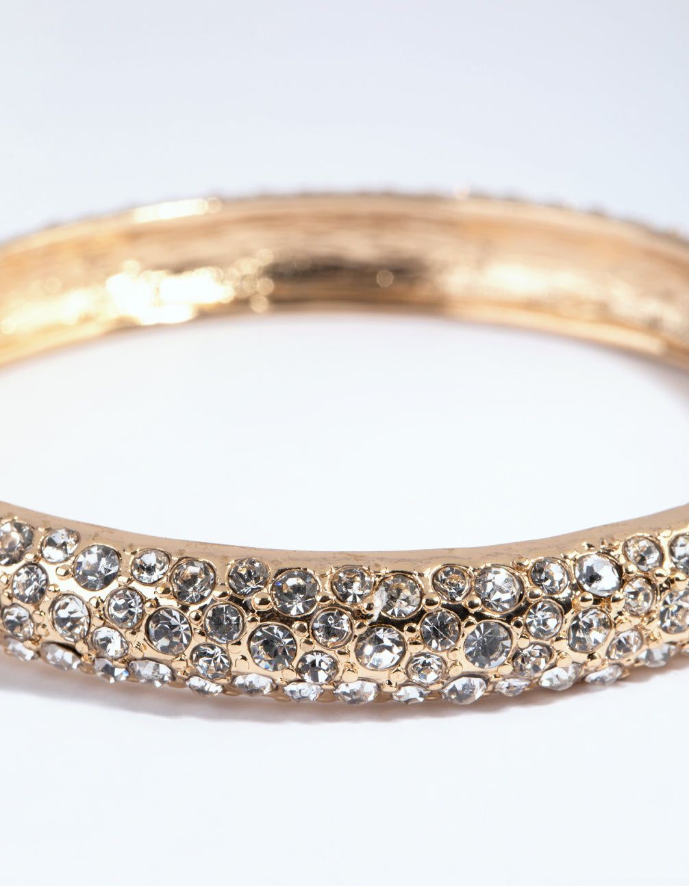 Gold Diamante Bangle Bracelet sold by lovisa product image thumbnail 3