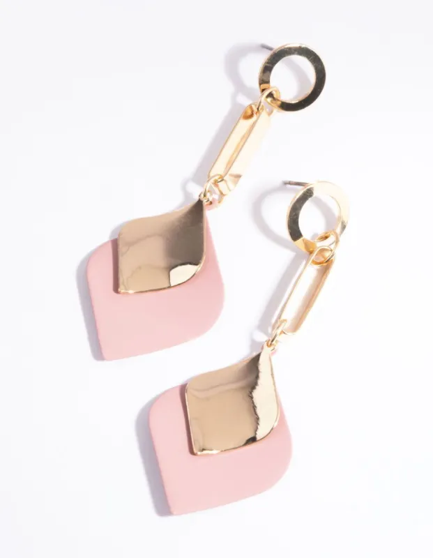 Blush Petal Drop Earrings sold by lovisa