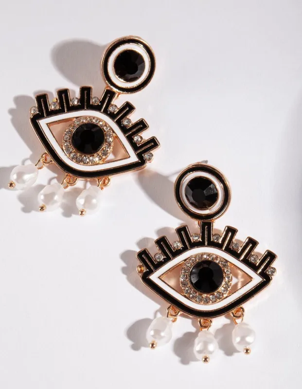 ERST SG LASHES & PEARL DRP ER@ sold by lovisa
