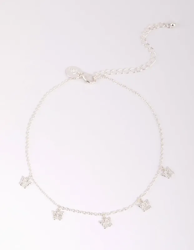 Silver Butterfly Choker sold by lovisa