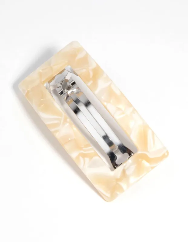 Marble Rectangular Clip sold by lovisa