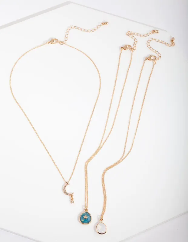 GFBX SG MOON & STONE 3PK NL@ sold by lovisa