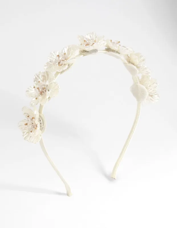 Flower & Pearl Alice Band sold by lovisa