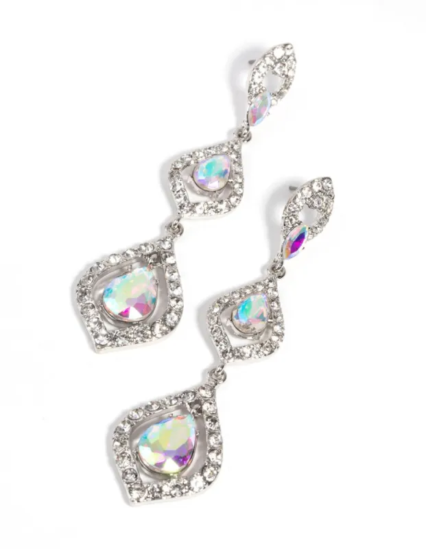 Silver Teardrop Earrings sold by lovisa