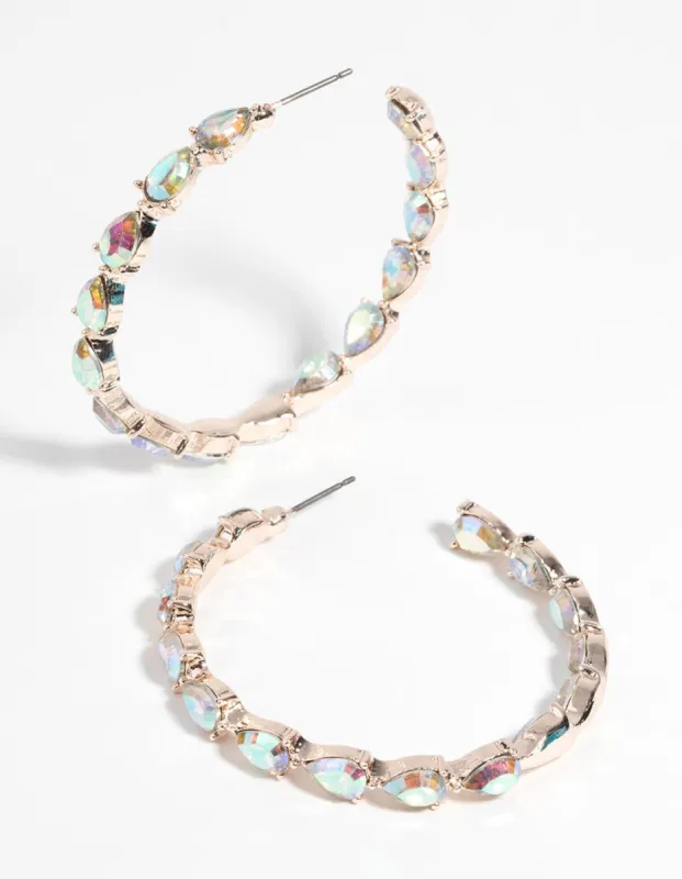 Rose Gold Hoop Earrings sold by lovisa