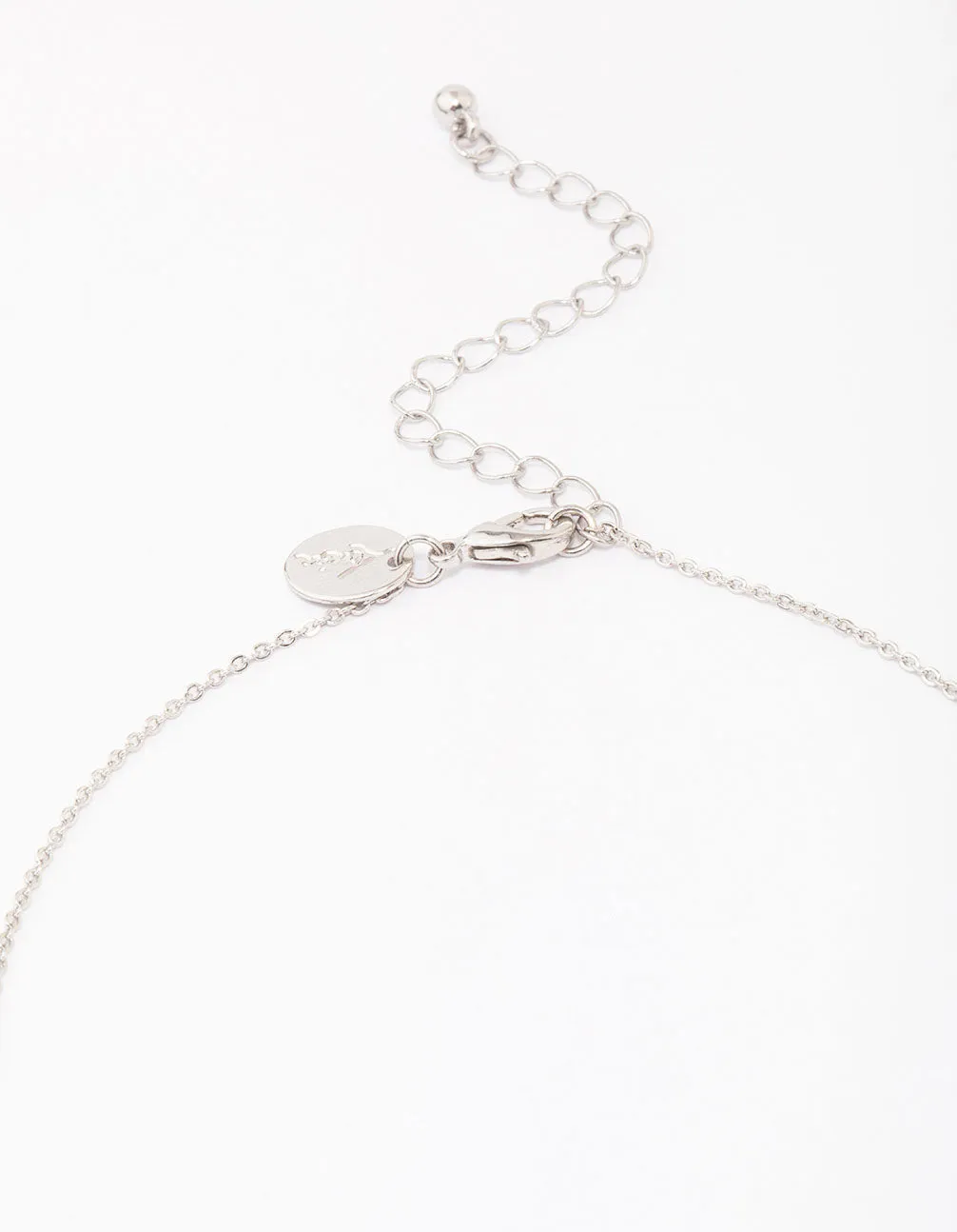 Silver Diamante Cross Pendant Necklace sold by lovisa product image thumbnail 3