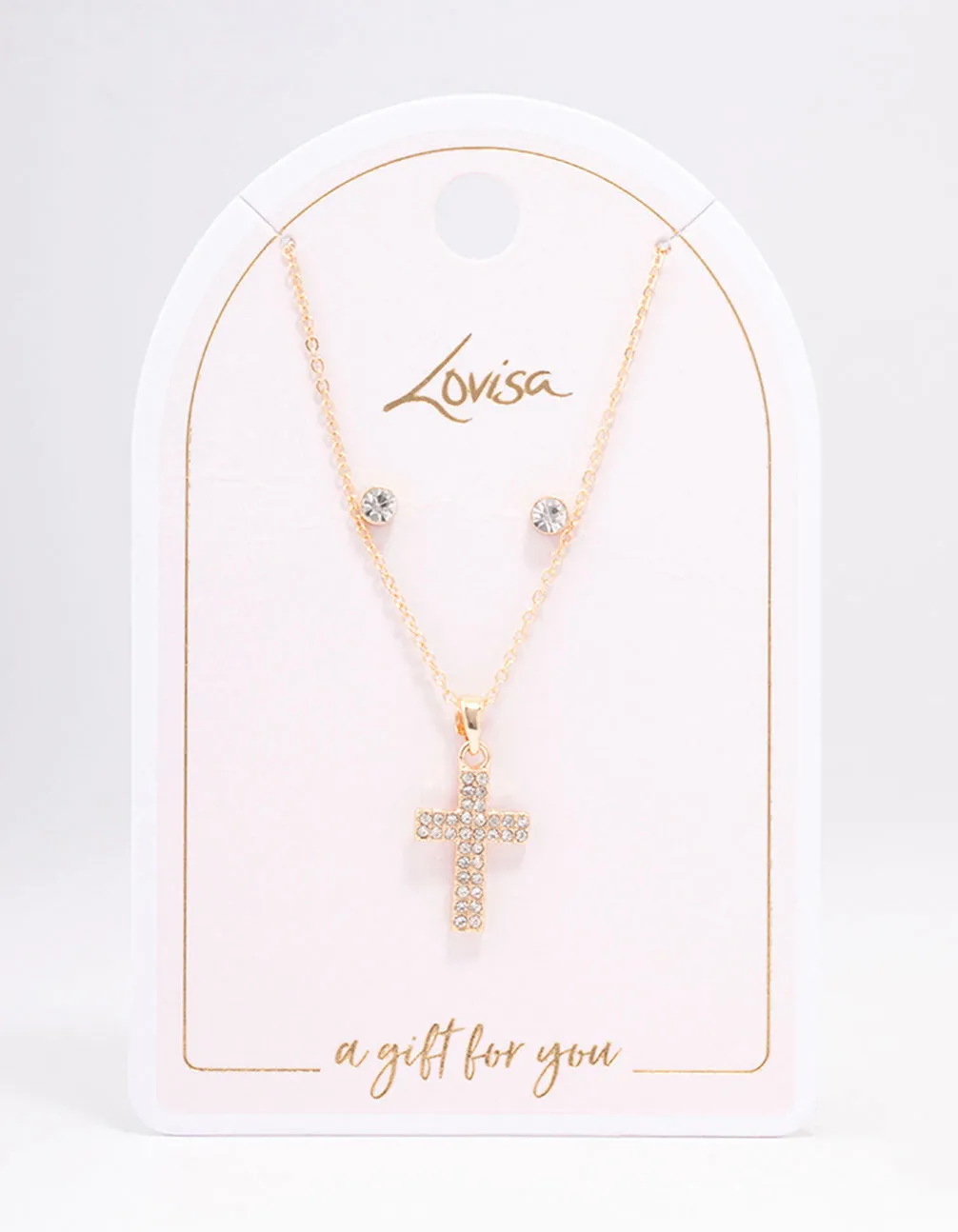 Gold Stud Cross Jewellery Set sold by lovisa product image thumbnail 2